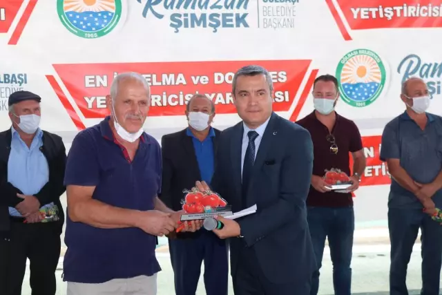 Gölbaşı'nda Elma ve Domates Yetiştiriciliği Yarışması düzenlendi
