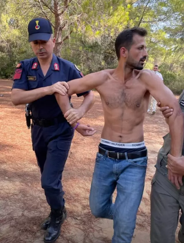 Son dakika haberi | Manavgat'ta suçüstü yakalanan şüphelinin daha önce de orman yangını çıkardığı belirlendi