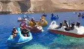 Tatbikattan ilginç görüntüler! Taliban üyeleri, Pyanj nehrini deniz bisikletleriyle geçmeye çalıştı