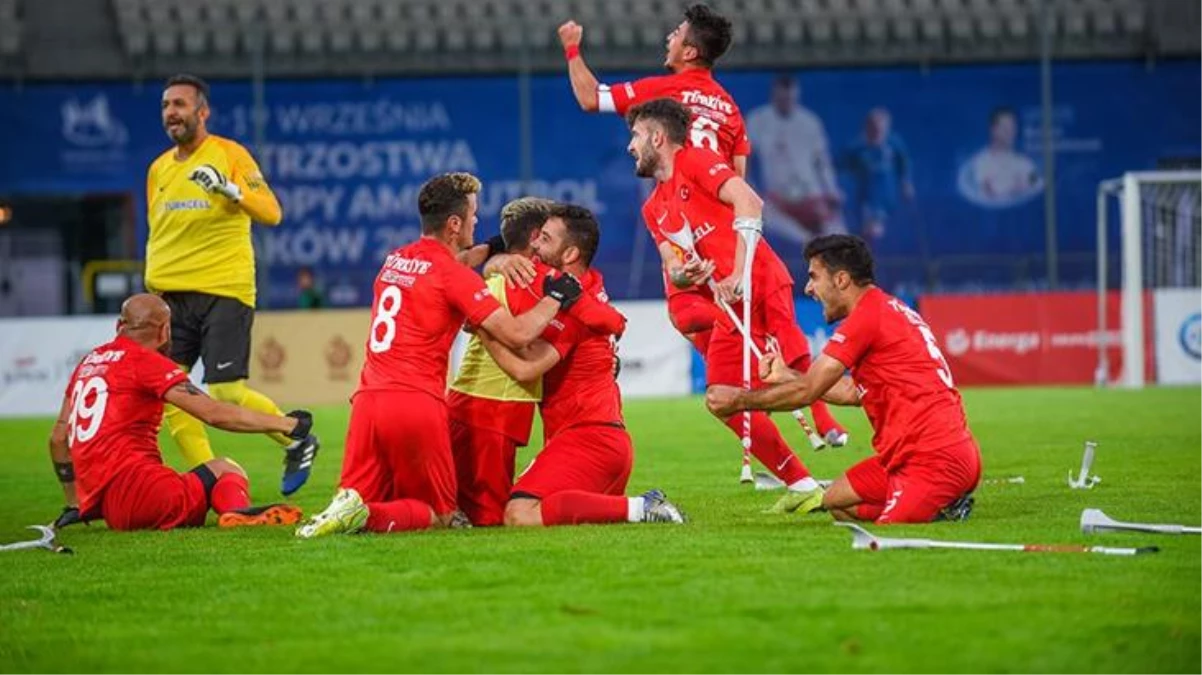 2021 Avrupa Şampiyonası finalinde İspanya'yı 6-0 deviren Ampute Futbol Milli Takımı şampiyon oldu