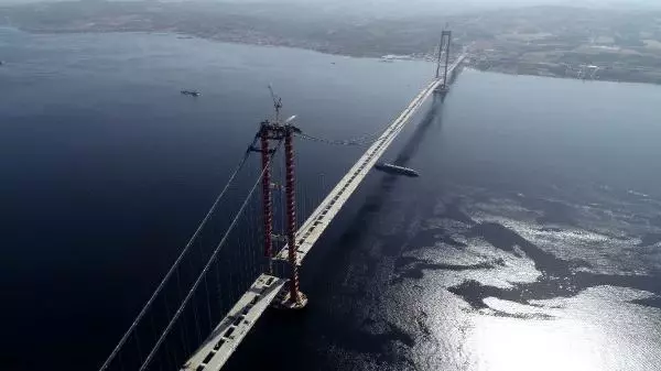 1915 ÇANAKKALE KÖPRÜSÜ YOLU İÇİN 6 TABLİYE MONTAJI KALDI