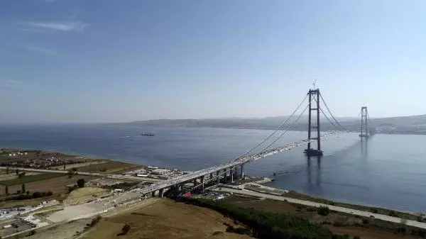 1915 ÇANAKKALE KÖPRÜSÜ YOLU İÇİN 6 TABLİYE MONTAJI KALDI
