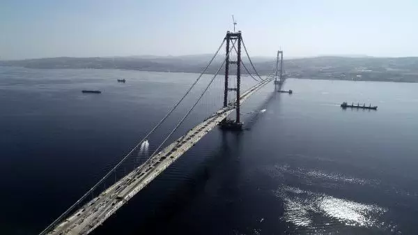 1915 ÇANAKKALE KÖPRÜSÜ YOLU İÇİN 6 TABLİYE MONTAJI KALDI