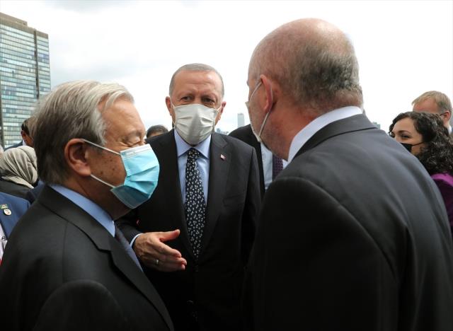 ABD'deki Türkevi açılışında değişik anlar! Ali Erbaş'ın duasına BM sekreteri Guterres de el açtı