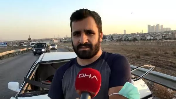 AVCILAR'DA İKİ ARAÇ KAFA KAFAYA ÇARPIŞTI 1 YARALI