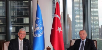 Son dakika haberi! Cumhurbaşkanı Erdoğan, BM 75. Genel Kurulu Başkanı Bozkır'ı kabul etti