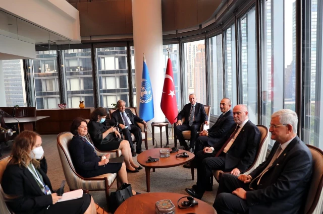 Cumhurbaşkanı Erdoğan, BM Genel Sekreteri Guterres ile bir ortaya geldi