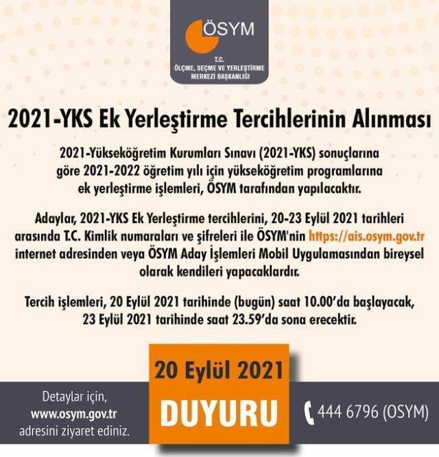 Ek tercihler ne zaman? YKS ek tercih ücreti nasıl yatırılır?