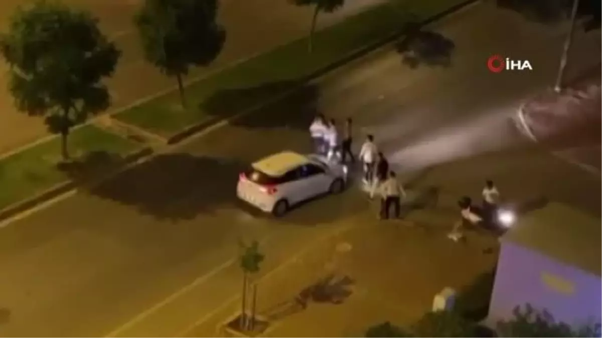 Antalya'da cam şişeli kavga kamerada
