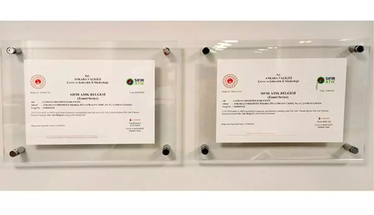 Çankaya'dan Yeni Bir Çevre Başarısı