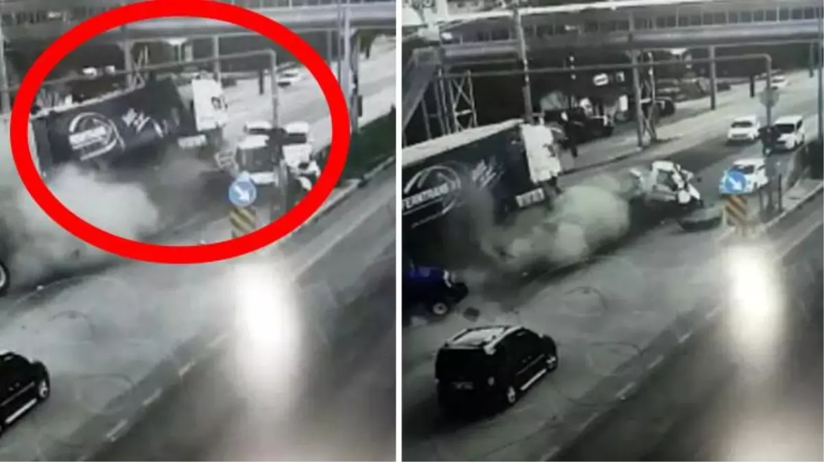 Ortalık savaş alanına döndü! Kontrolden çıkan tırın 6 aracı biçtiği anlar kameralarda
