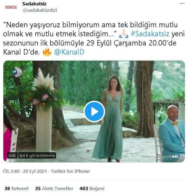 Bugün Sadakatsiz var mı, yok mu? 22 Eylül Çarşamba bu akşam Sadakatsiz var mı, neden yok, neden yayınlanmadı? Sadakatsiz yeni dönem ne vakit?