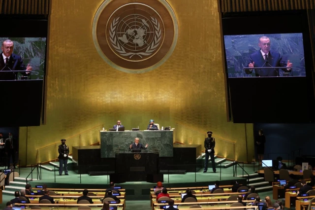 Cumhurbaşkanı Erdoğan, BM 76. Genel Konseyi Toplantısında dünyaya seslendi