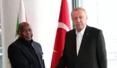 Cumhurbaşkanı Erdoğan, New York'ta Burundi Cumhurbaşkanı Ndayishimiye ile bir araya geldi