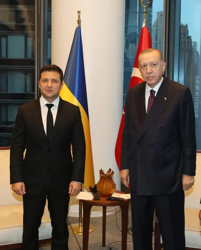 Son Dakika | Cumhurbaşkanı Erdoğan, New York'ta, Ukrayna Devlet Başkanı Zelenskiy ile bir araya geldi