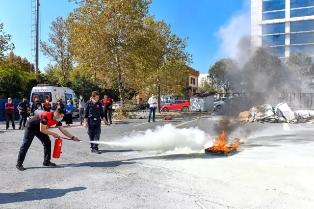 Esenyurt'ta yangın tatbikatı