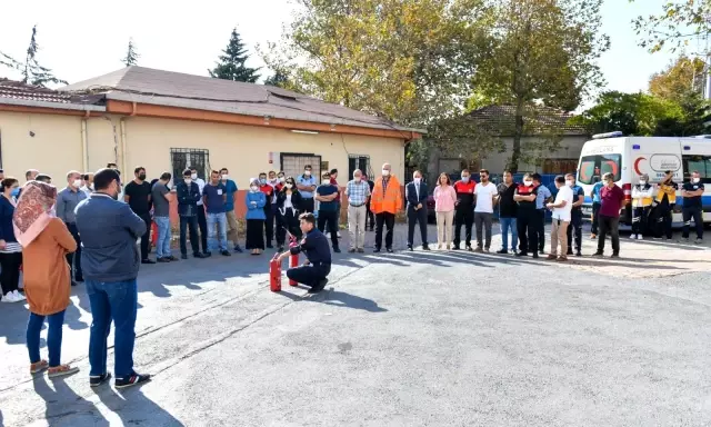 Esenyurt'ta yangın tatbikatı