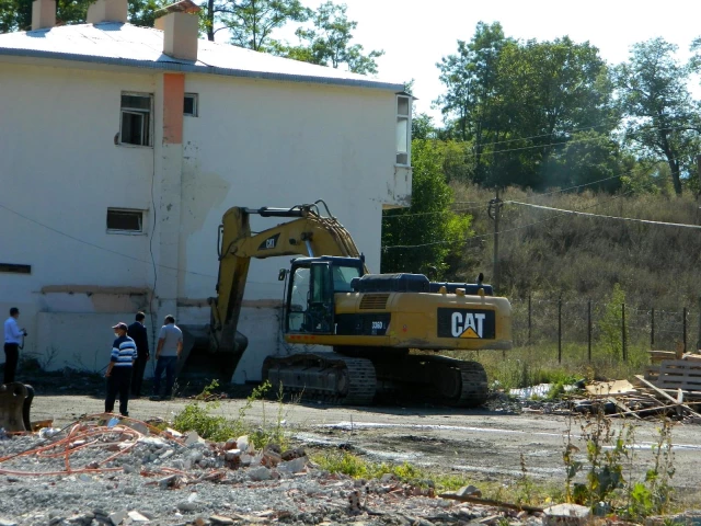 Posof Türkgözü sınır kapısında yıkımlar başladı