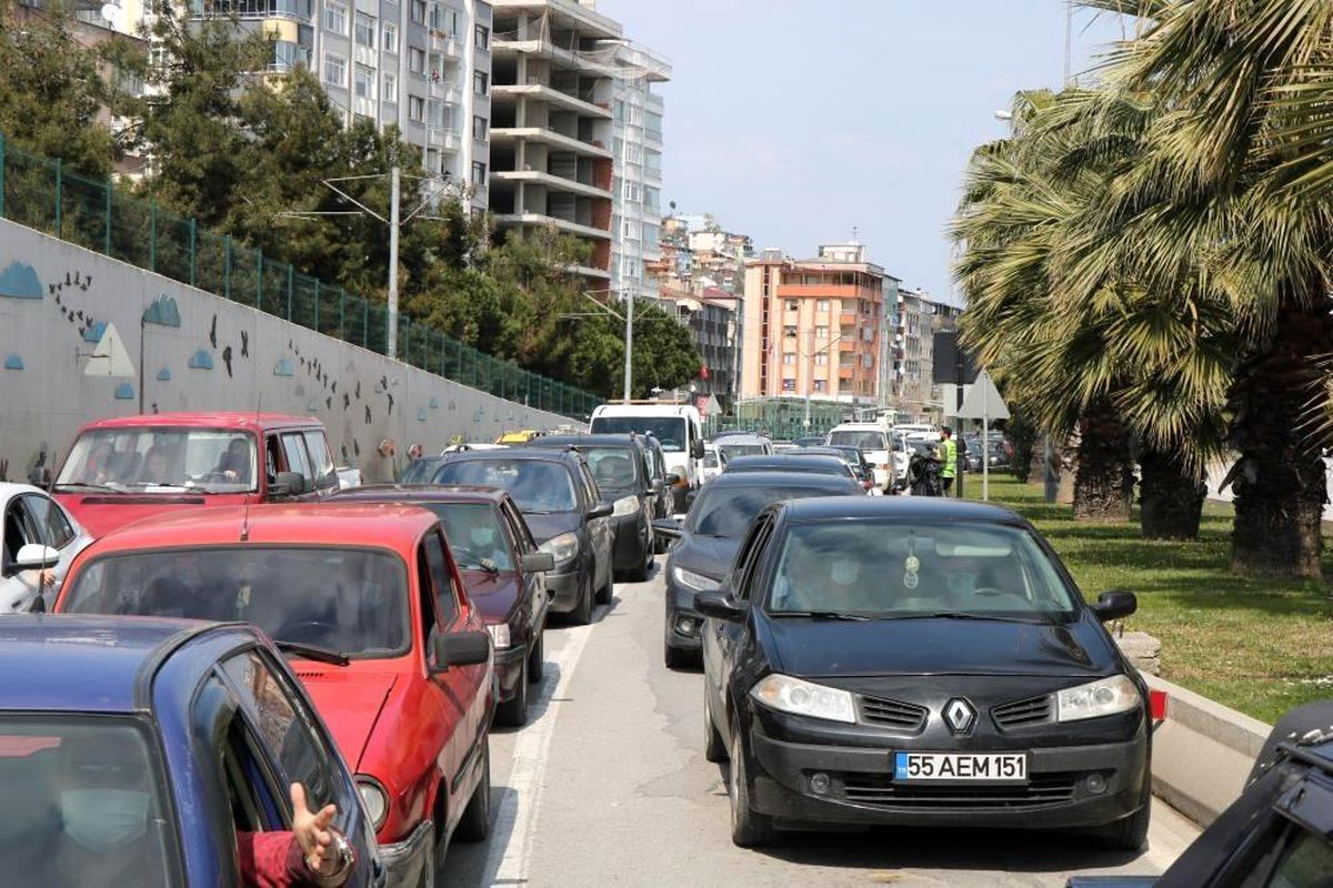 Samsun'da trafiğe kayıtlı araç sayısı 1 ayda bin 651 adet arttı