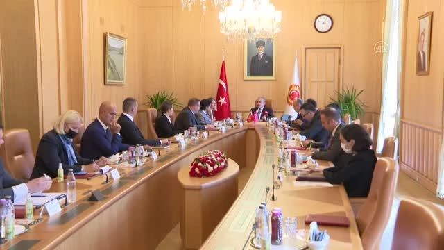 Son dakika haberleri | TBMM Lideri Şentop, Karadağ Başbakan Yardımcısı Dritan Abazoviç'i kabul etti