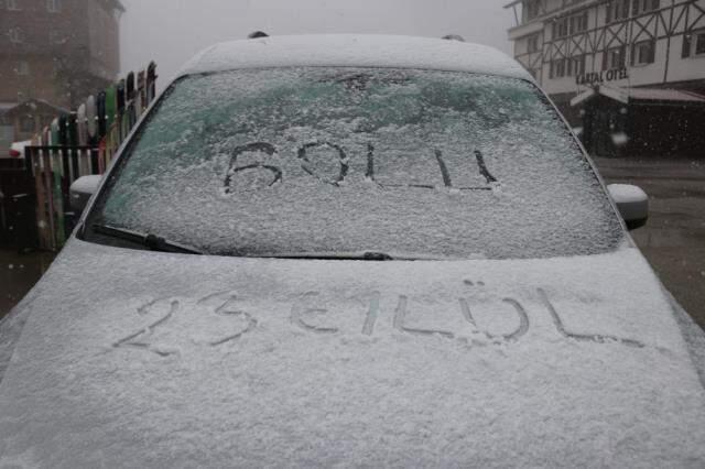 Bolu'ya yılın ilk karı düştü