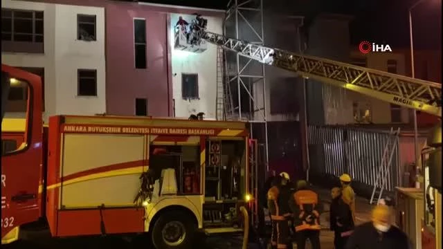 Son dakika haber | Çubuk'ta bir iş yerinde yangın