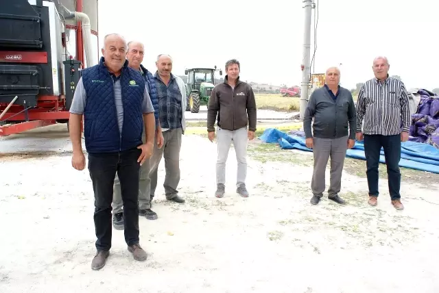 Manyas'ta çeltik hasadına başlandı