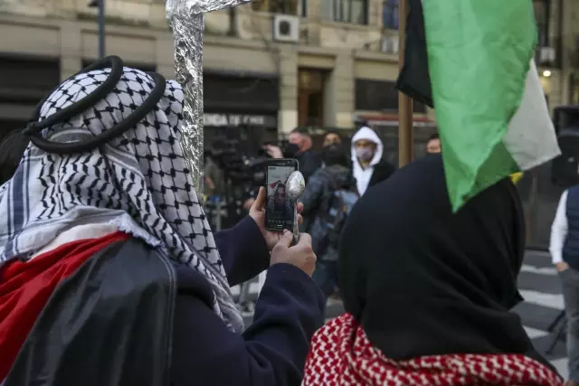 BUENOS AIRES - Arjantin'de Filistinli tutuklularla dayanışma, İsrail'i protesto gösterisi düzenlendi