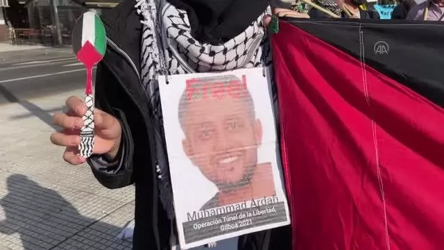 BUENOS AIRES - Arjantin'de Filistinli tutuklularla dayanışma, İsrail'i protesto gösterisi düzenlendi