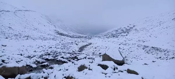 Doğu Karadeniz'de yaylalar beyaza büründü