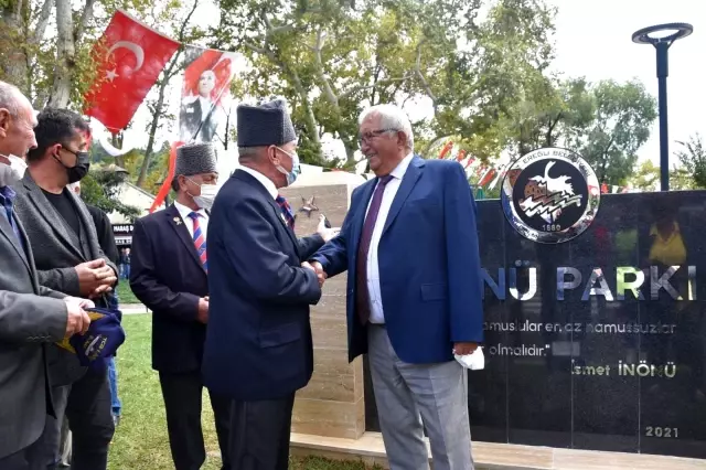 İsmet İnönü'nün doğum gününde adı verilen park ve büst açıldı
