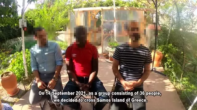 Kamerunlu göçmen, beraberindeki 2 kişiyle Yunan güvenlik güçlerince denize atıldıklarını iddia etti