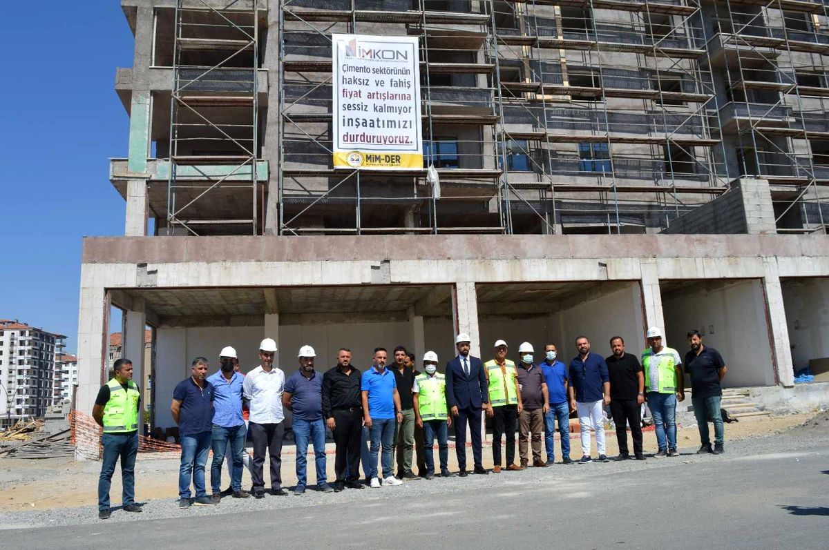 Malatya'da inşaat sektörü iş bırakma eylemi sona erdi