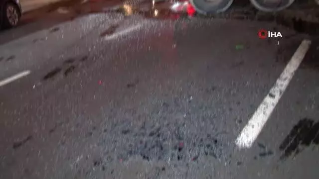 Sarıyer'de İETT otobüsüyle hafriyat kamyonu çarpıştı