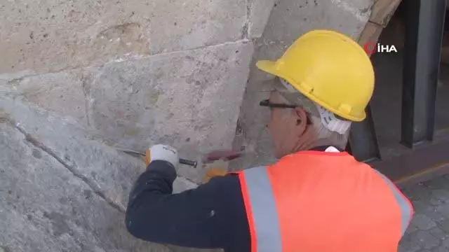 Altı asırlık Tarihi Uzunköprü'de onarım çalışmaları devam ediyor