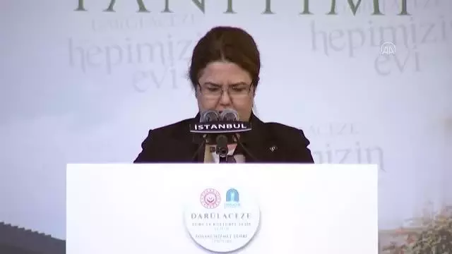 Bakan Derya Yanık, Darülaceze'deki açılış ve tanıtım töreninde konuştu Açıklaması