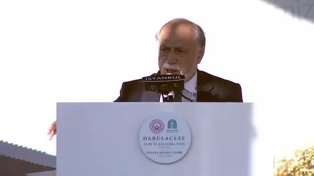 Darülaceze Yurt ve Kültürel Tesis açılışı - Darülaceze Başkanı Cebeci