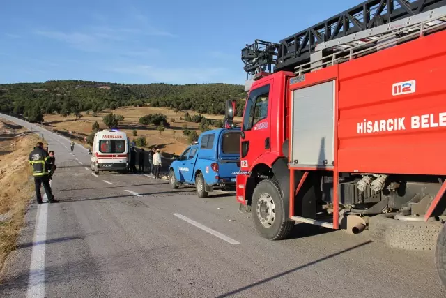 Şarampole devrilen otomobildeki 1 kişi öldü, 1 kişi yaralandı