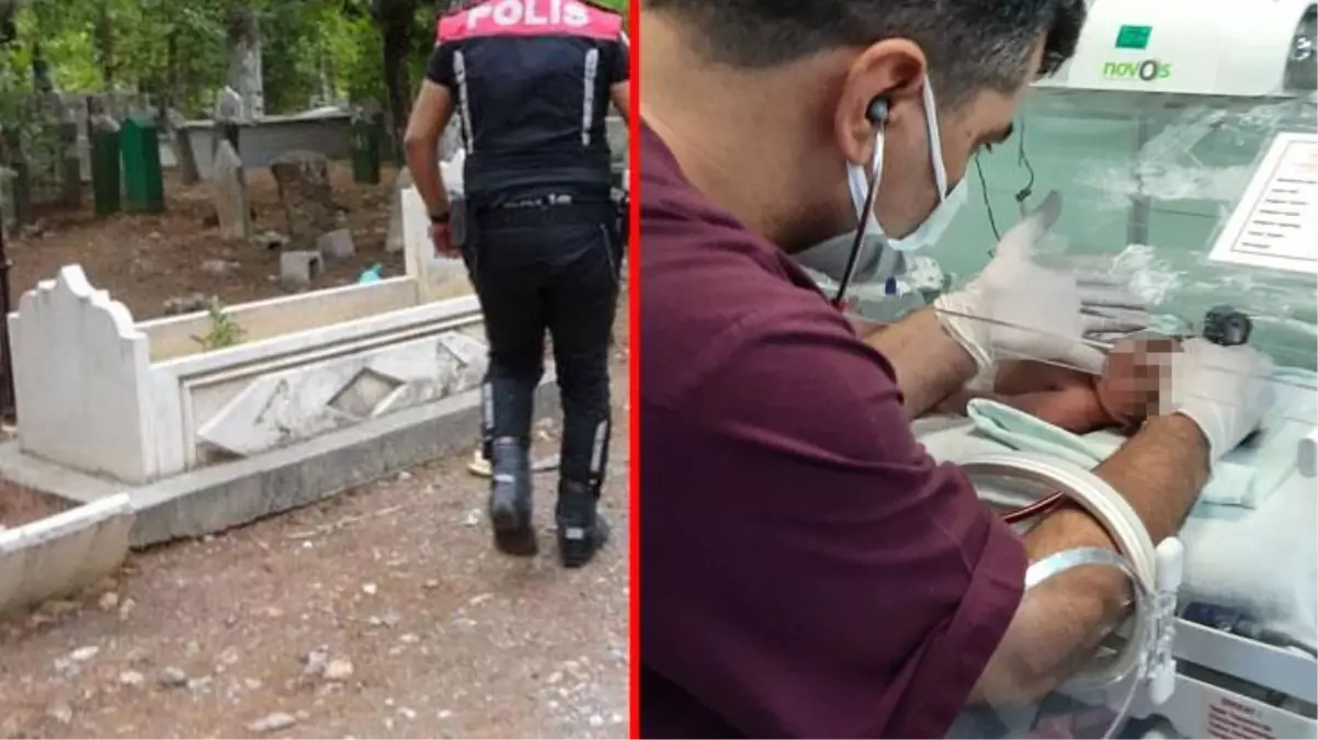 Mezarlıkta toprağa gömülü olarak bulunan bebeğin, annesi ve anneannesi tarafından bırakıldığı iddia edildi