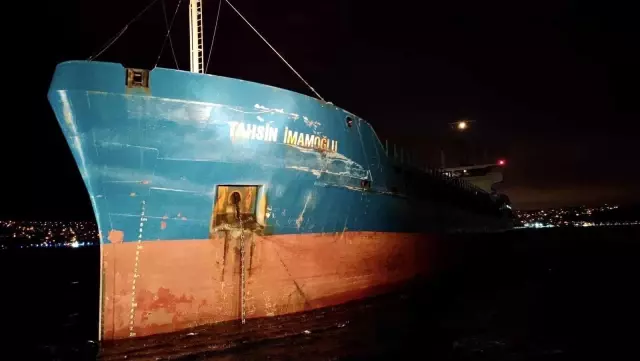 Yeniköy açıklarında iki yük gemisi çarpıştı