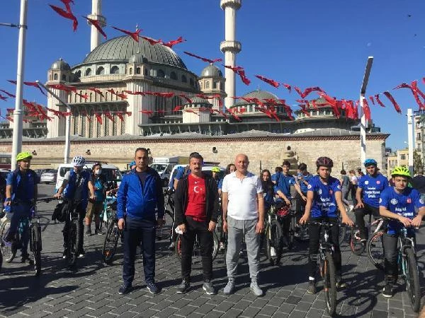 Avrupa Hareketlilik Haftası'nda bisikletle tarihi yolculuk yapıldı
