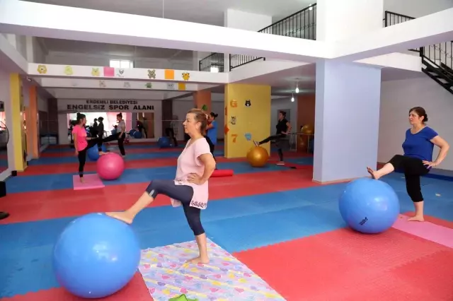 Erdemli'de spor merkezlerine kadınlardan yoğun ilgi