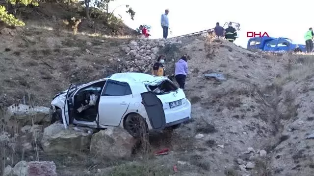 Son dakika haberi! OTOMOBİL ŞARAMPOLE YUVARLANDI; SÜRÜCÜ YARALI, EŞİ ÖLDÜ