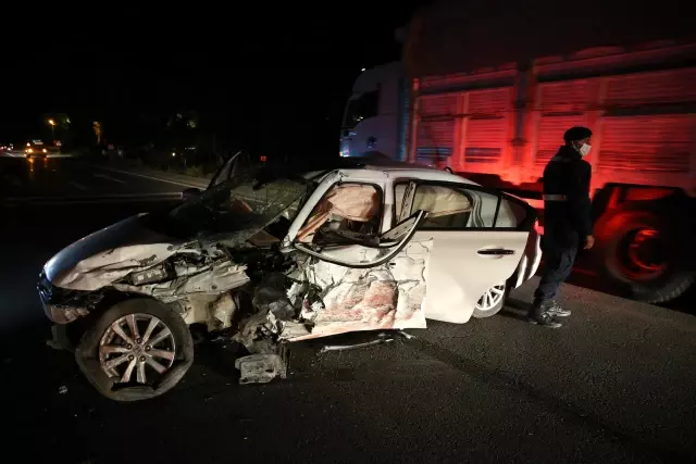 Domuz sürüsünün neden olduğu trafik kazasında 6 kişi yaralandı