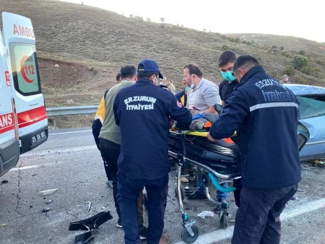 Aşkale'de trafik kazası: 3 yaralı