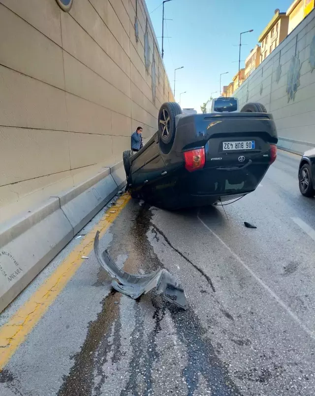 Başkent'te trafik kazası; 1 yaralı