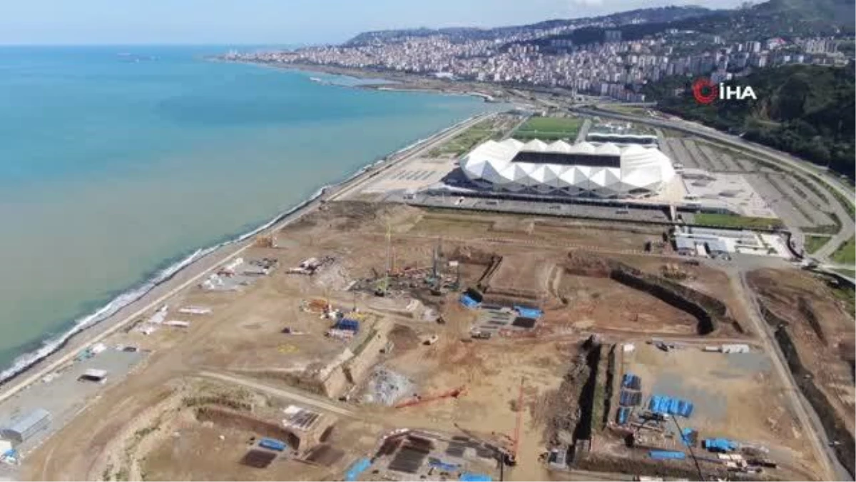 Deniz dolgusuna inşa edilecek Trabzon Kent Hastanesi için 400 fore kazık çakılacak