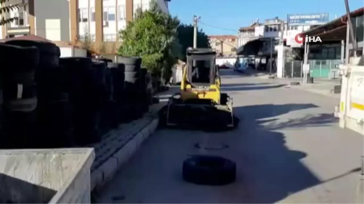 Isparta'da ömrü tükenen lastikler geri dönüşümle tekrardan doğaya kazandırılacak