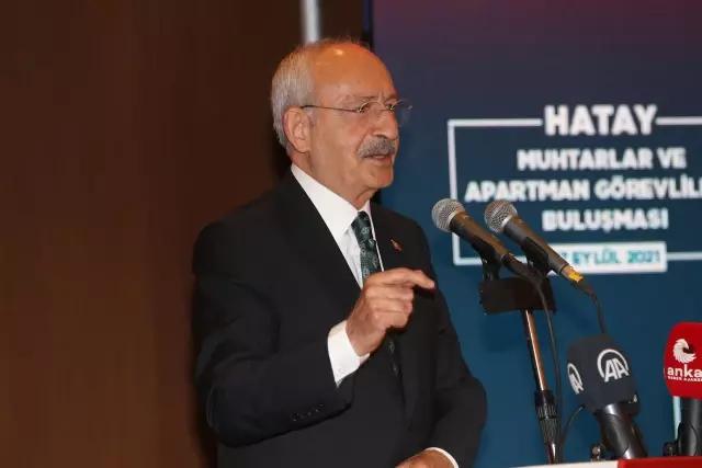 Kılıçdaroğlu, Hatay'da Muhtarlar ve Apartman Görevlileri Buluşması'nda konuştu: (1)