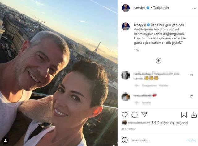 Levent Yüksel, kendisinden 17 yaş küçük eşiyle aşka geldi